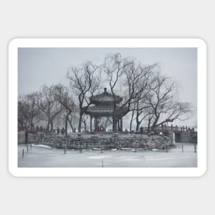 Summer palace in winter Sticker